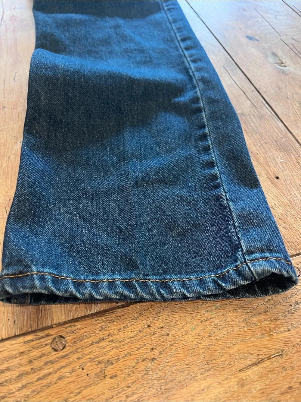 Levi's Men’s Blue Dark Wash Denim Jeans Straight Fit Mid Rise Streetwear 31/30